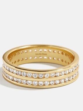 BaubleBar Carly 18K Gold Ring - Size 8
